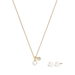 Coach Necklace and Earring Pearl Set